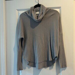 Grey Cowl Neck sweater, Size Small